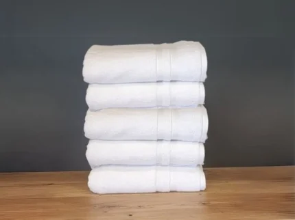 5 مناشف وجه 100% قطن من Cotton Club | وزن 620 غ